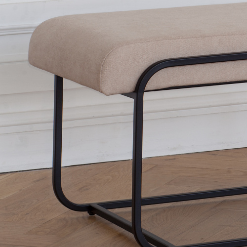 Банкетка SIENA, черная, CHAMPAGNE, 108*42*44 фото 3