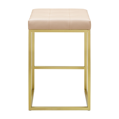 Стул полубарный SOHO, золотой, экокожа Light Beige фото 7