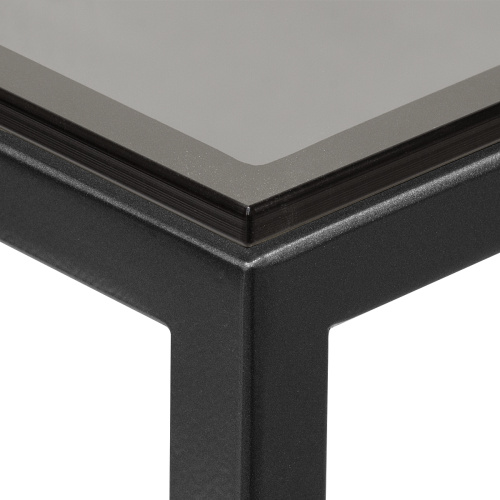 Консоль EVA, черная, тонированное стекло, 100*35*81 фото 11