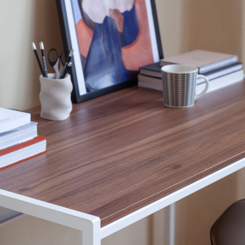 Стол письменный Rimini, белый, ЛДСП Орех, 120*65*75 фото 5