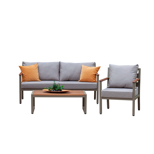 Набор садовой мебели SANTORINI диван, кресло, столик, цвет PECAN фото 3