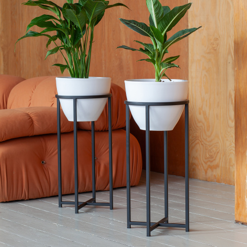 Подставка для цветов Grace 60, черная фото 2