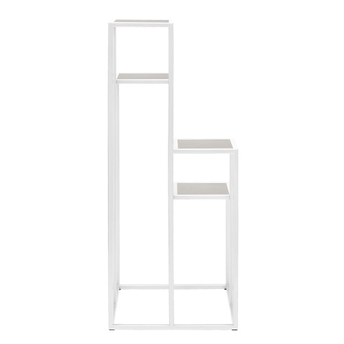 Столик подставка для цветов TORI, под 4 кашпо, белый, столешницы керамика Ivory, 40*40*100 фото 5