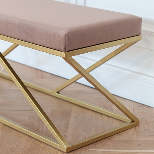 Банкетка ZUMA, золотая, Mocco, 110*40*45 фото 2