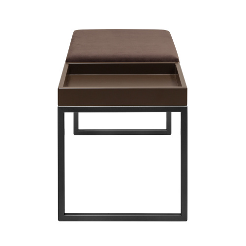 Банкетка ALBA BOX, черная, Kashtan, BrownBox, 85*40*45 фото 6