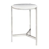 Столик кофейный ODRI, н/ж сталь, мрамор