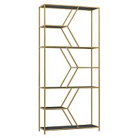 Стеллаж MALTA, золотой, керамика Antracite