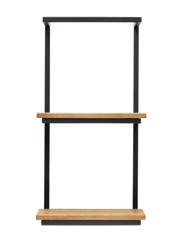 Полка навесная TWIN, черная фото 5