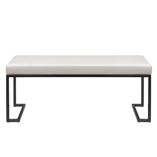 Банкетка OMEGA, черная, Слоновая кость, 110*40*45 фото 9