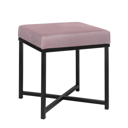 Пуф CRUZ, черный, Dusty Pink фото 6