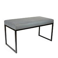 Банкетка ALBA MINI, черный, Light Blue, 85*40*45