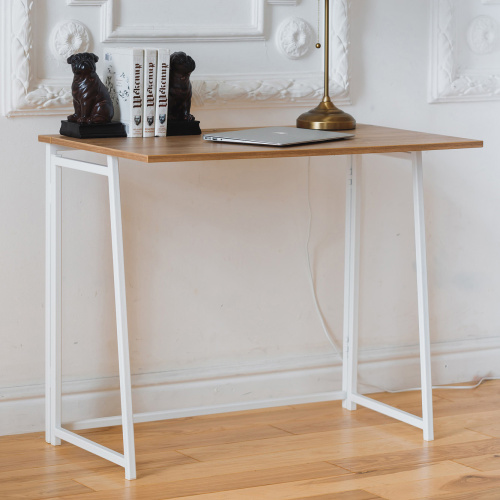 Cтол складной SKANDI, белый/дуб канзас фото 2