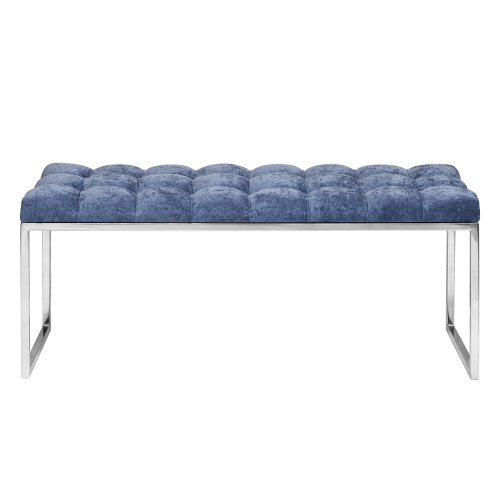Банкетка ALBA, н/ж сталь, Steel Blue, каретная стяжка, 110*40*45 фото 4