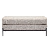 Банкетка MODENA, черная, BUKLE Grey, 110*40*43