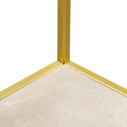 Стеллаж KARIN, золотой, керамика слоновая кость фото 5