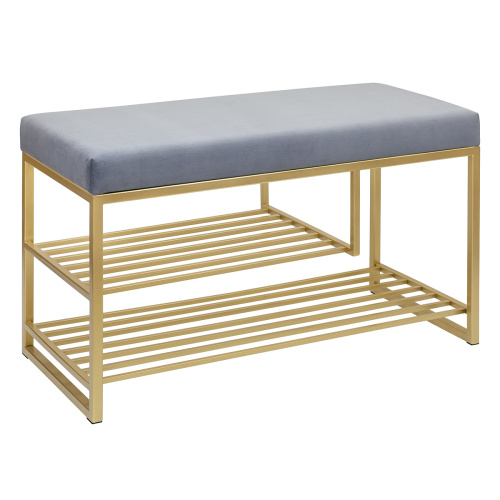 Обувница GARDA PLUS, золотая, Light Blue, 85*40*52 фото 7