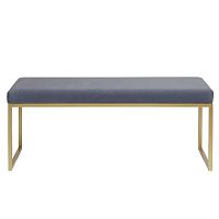 Банкетка ALBA, золотая, Light Blue