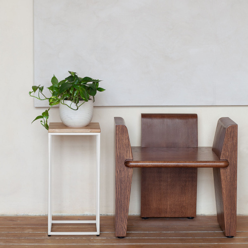 Столик для цветов TORI 60, белый фото 2