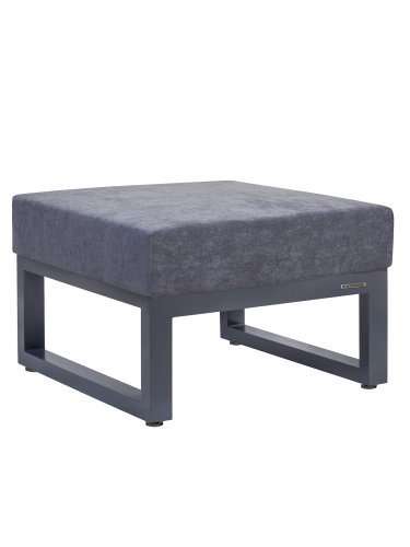 Набор садовой мебели CAPRI / 2 предмета: кресло, пуф / серый (S1B) фото 8