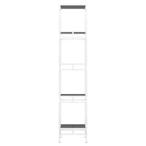 Стеллаж CUBIC-4, белый, тонированное стекло фото 2