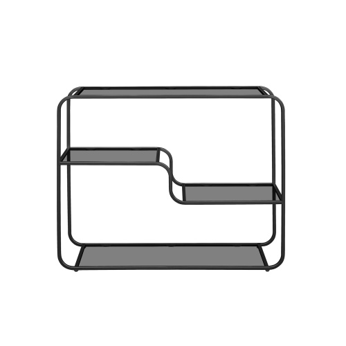 Консоль SIENA, черная, тонированное стекло, 100*35*81 фото 6