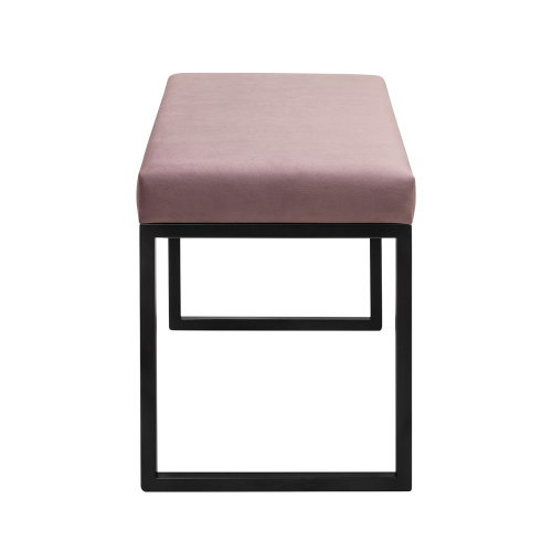 Банкетка ALBA SMART, черная, Dusty Pink, 65*35*45 фото 6