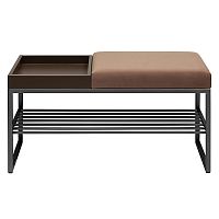 Банкетка RUBY BOX, черная, Mocco, BrownBox, 85*40*45