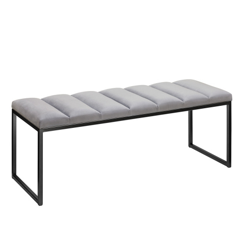 Банкетка ALBA, черная, Light Blue, Bulon, 110*40*43,5 фото 2