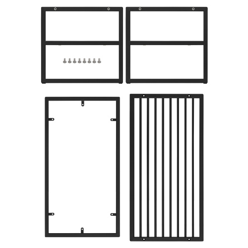 Банкетка RIMINI MINI, черный, Mouse Grey, каретная стяжка, 85*40*45 фото 5