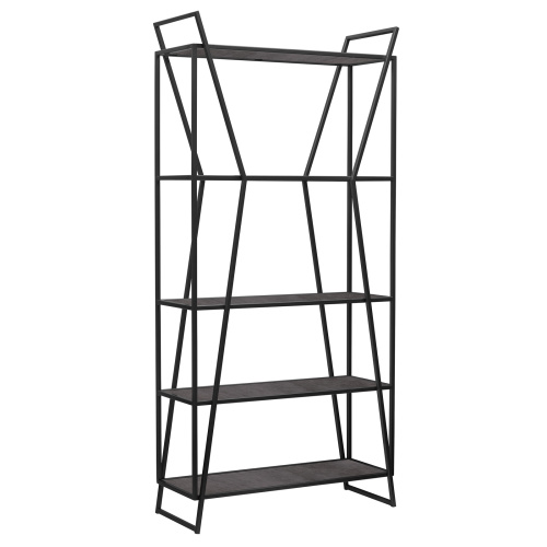 Стеллаж OSLO MINI, черный, керамика Antracite, 80*33*171 фото 10