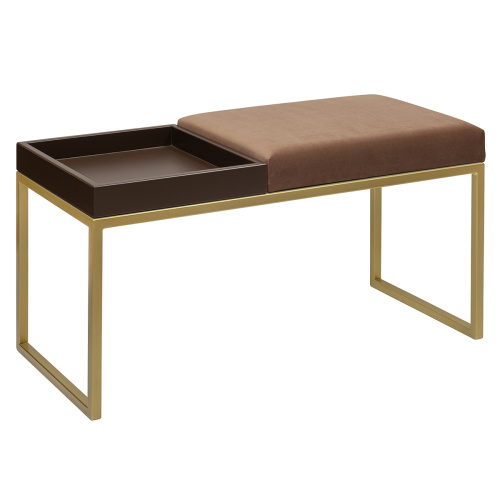 Банкетка ALBA BOX, золотая, Mocco, BrownBox, 85*40*45 фото 2