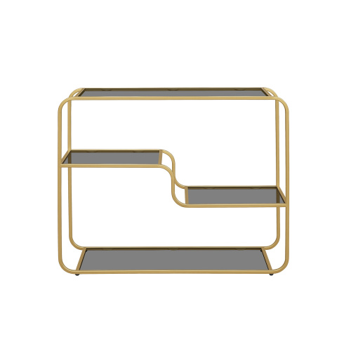 Консоль SIENA, золотая, тонированное стекло фото 6