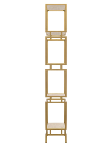 Стеллаж BRICK, золотой, керамика Ivory, 60*30*196 фото 5