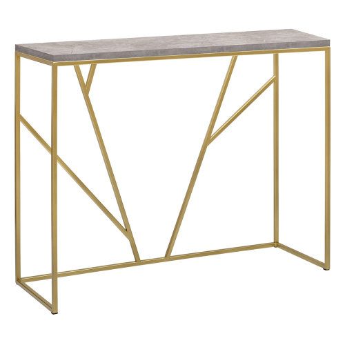 Консоль EVA, золотая, ЛДСП Аренария, 100*35*83 фото 6