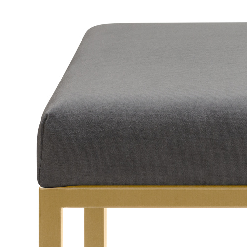 Банкетка ALBA SMART, золотая, Mouse Grey, 65*35*45 фото 7