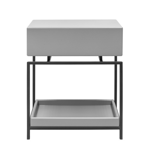 Тумба прикроватная KARIN MINI, черная, МДФ Mouse Gray фото 3