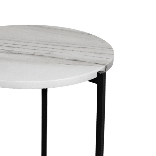 Столик кофейный ODRI, черный/мрамор, 43,5*43,5*60,5 фото 7