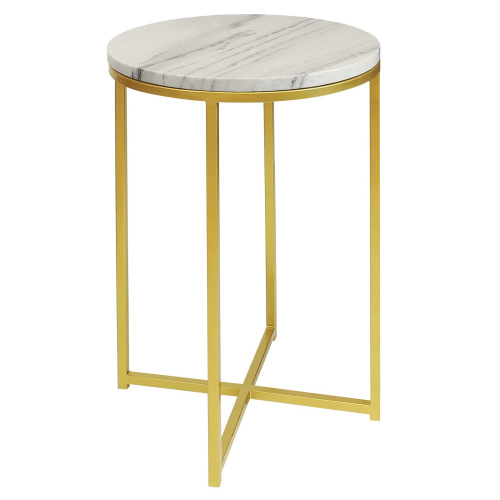 Столик журнальный STELLA, золотой, 40*40*60 фото 5