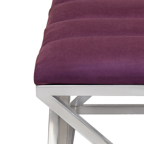 Банкетка ZUMA, н/ж сталь, Marsala, Bulon, 110*40*43,5 фото 7