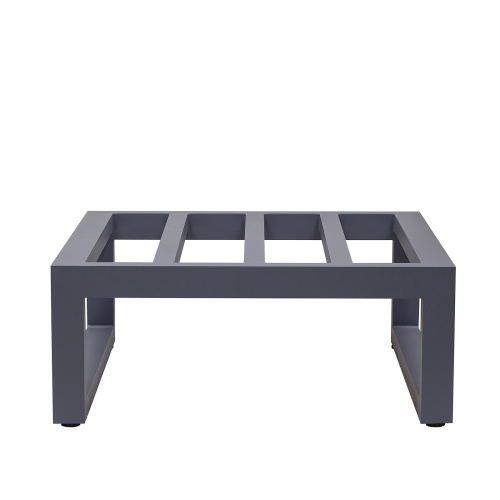 Пуф уличный CAPRI модульный без спинки, алюминий цвет серый, темно-серый велюр фото 5