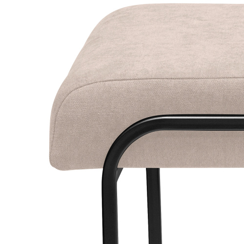 Банкетка SIENA MINI, черная, CHAMPAGNE, 81*42*44 фото 4