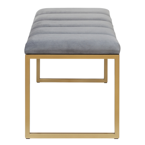 Банкетка ALBA MINI, золотая, Mouse Grey, Bulon, 85*40*43,5 фото 3
