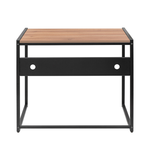 Стол письменный Rimini, черный, ЛДСП Орех, 90*65*75 фото 13