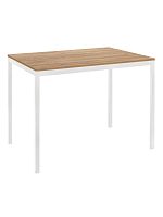 Стол обеденный SMART 900, белый, ЛДСП Дуб Канзас, 90*65*75