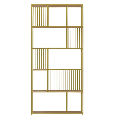 Стеллаж SOHO, золотой, ЛДСП Робиния фото 2