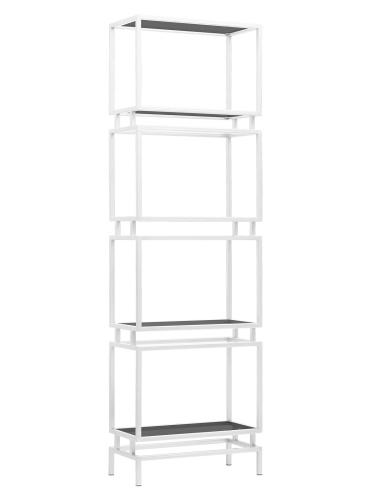 Стеллаж BRICK, белый, тонированное стекло фото 4