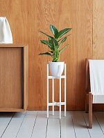 Подставка для цветов OXALIS 60, белая, 23*23*61