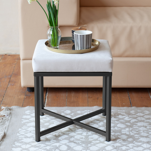 Пуф CRUZ, черный, Ivory, 40*40*47 фото 2