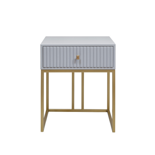 Тумба VERONA, золото, МДФ Pearl Grey, 53*45*62