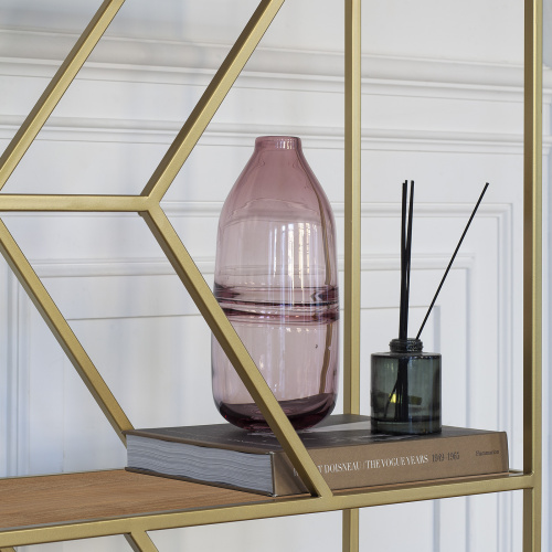 Стеллаж MALTA MINI, золотой, ЛДСП Робиния, 80*30*175 фото 5